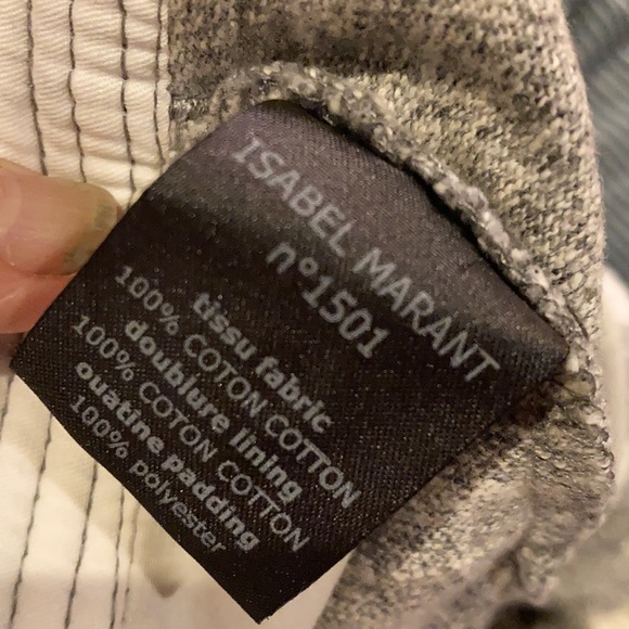 Isabel Marant heather grey jersey baseball style  pants leggings 38 - Picture 16 of 16